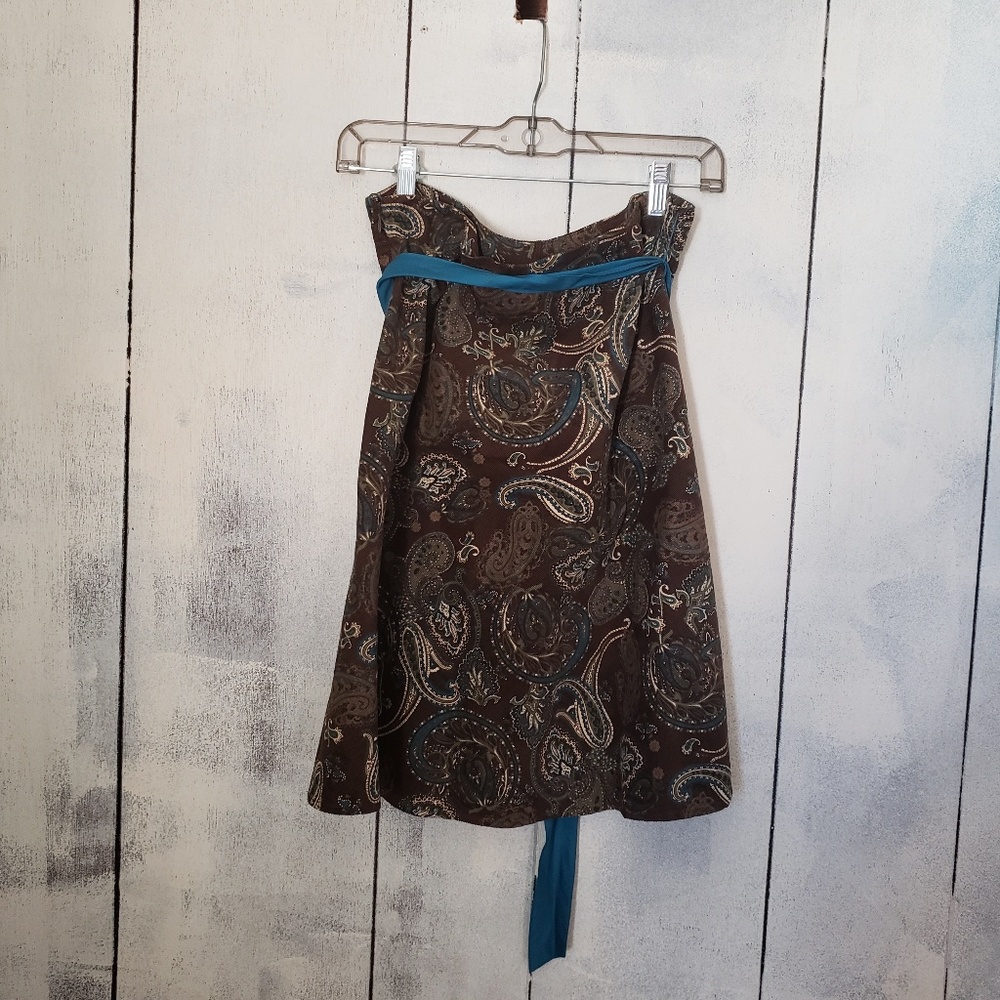 St. John's Bay paisley corduroy skirt